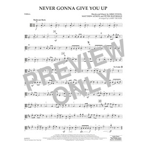 Never Gonna Give You Up (arr. Larry Moore) - Viola
