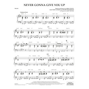 Never Gonna Give You Up (arr. Larry Moore) - Piano