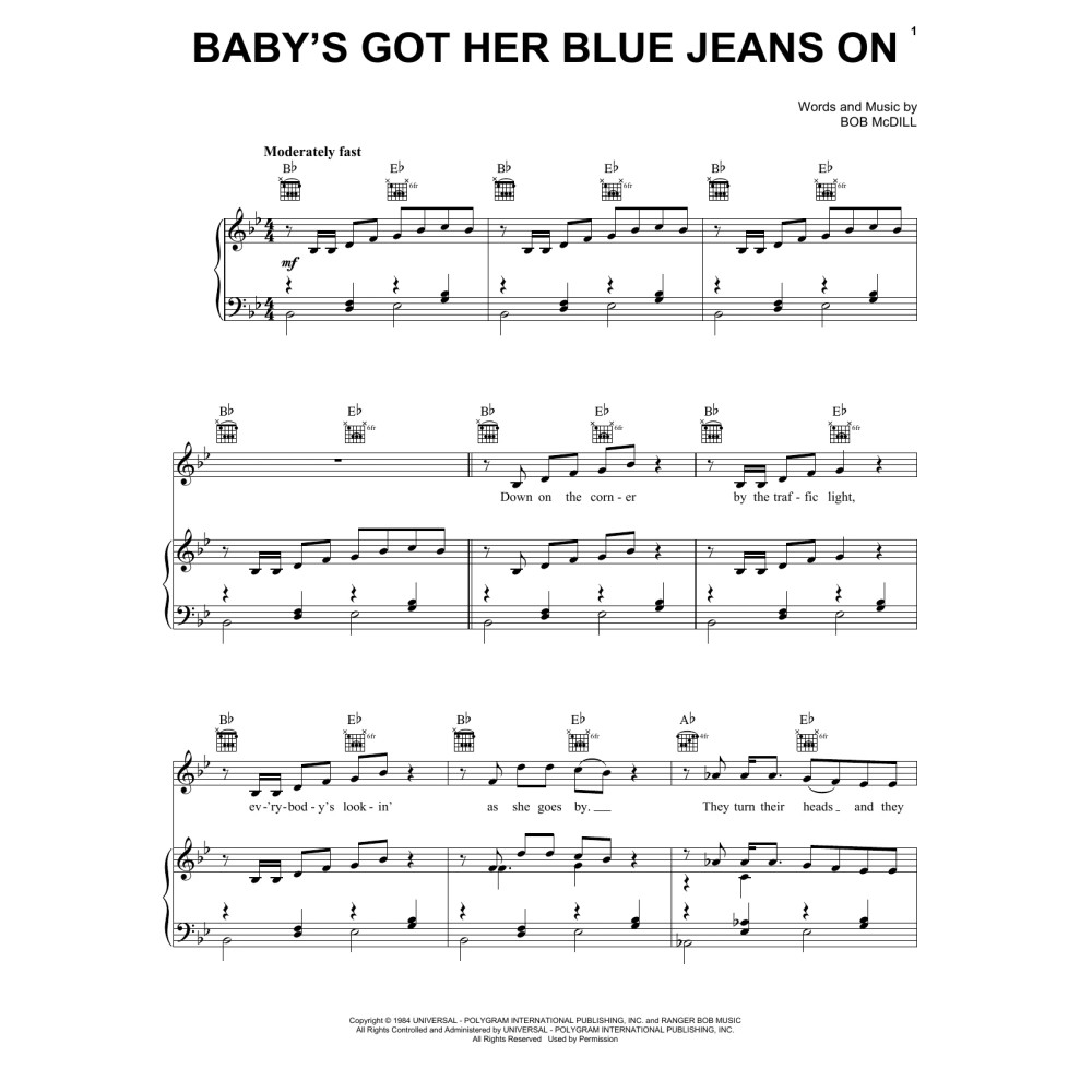 Baby's Got Her Blue Jeans On