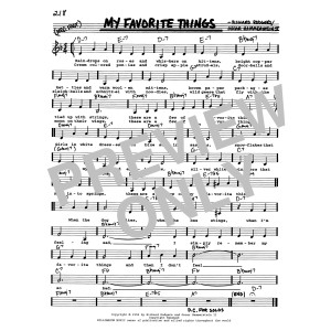 My Favorite Things (from The Sound Of Music) (Low Voice)