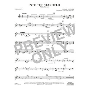 Into The Starfield (Main Title) (arr. Robert Longfield) - Bb Clarinet 1