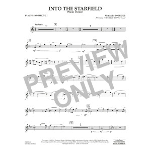 Into The Starfield (Main Title) (arr. Robert Longfield) - Eb Alto Saxophone 1