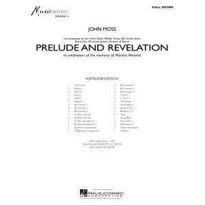Prelude and Revelation - Conductor Score (Full Score)