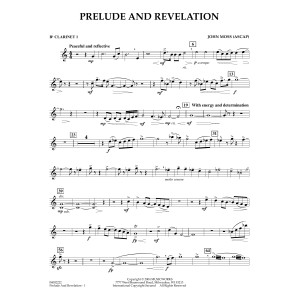 Prelude and Revelation - Bb Clarinet 1
