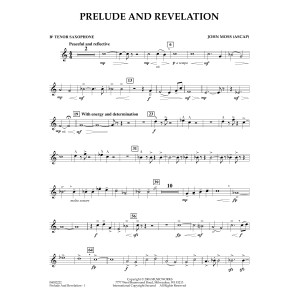Prelude and Revelation - Bb Tenor Saxophone