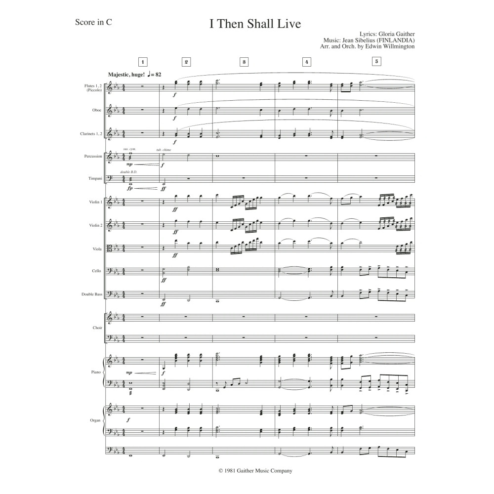 I Then Shall Live - Full Score