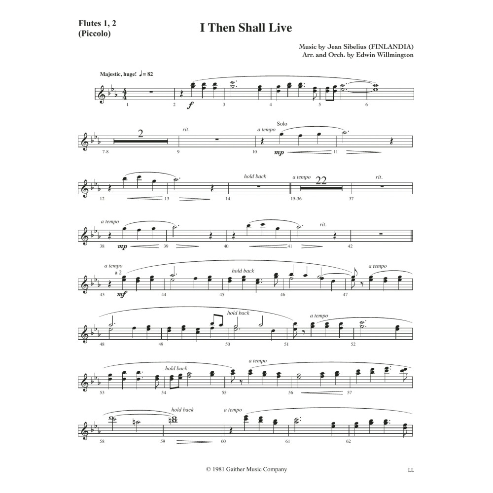 I Then Shall Live - Flute 1 & 2