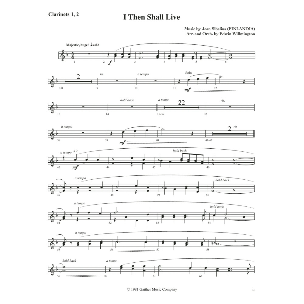I Then Shall Live - Bb Clarinet 1 & 2