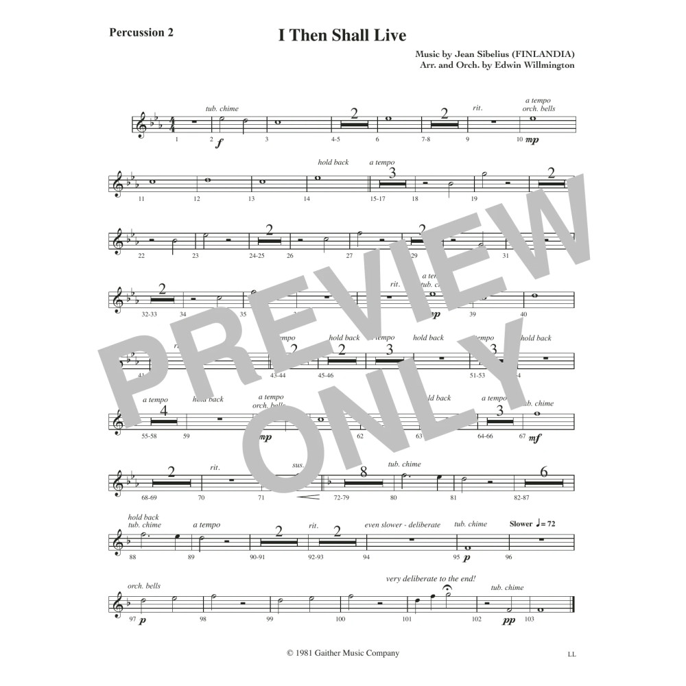 I Then Shall Live - Percussion 2