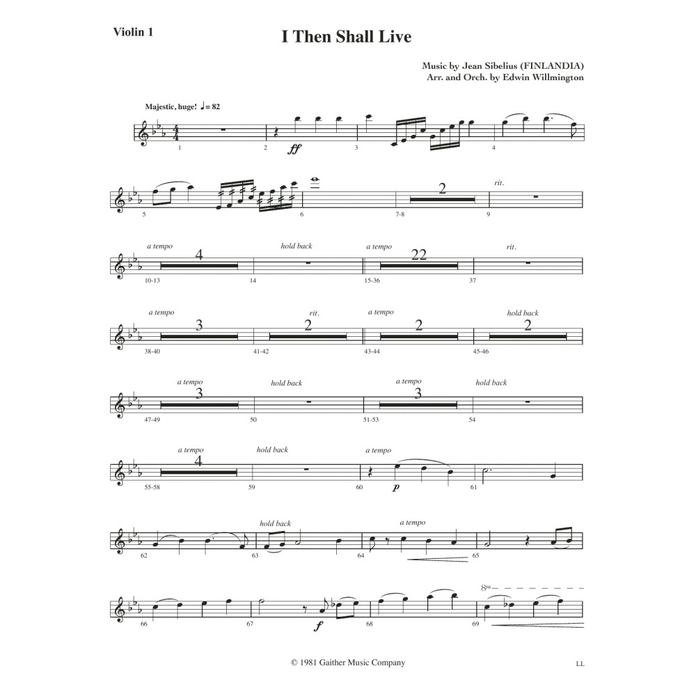 I Then Shall Live - Violin 1