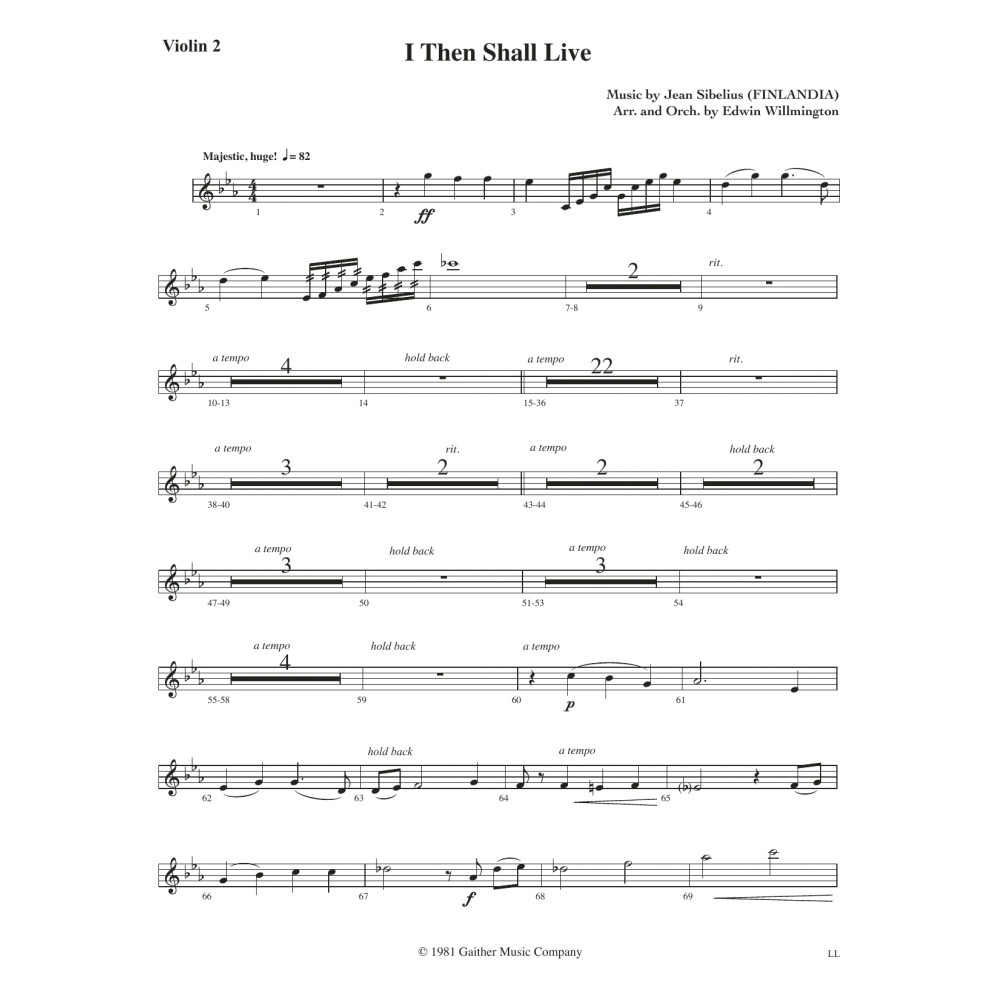 I Then Shall Live - Violin 2