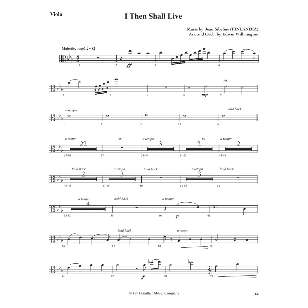 I Then Shall Live - Viola