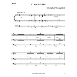 I Then Shall Live - Organ