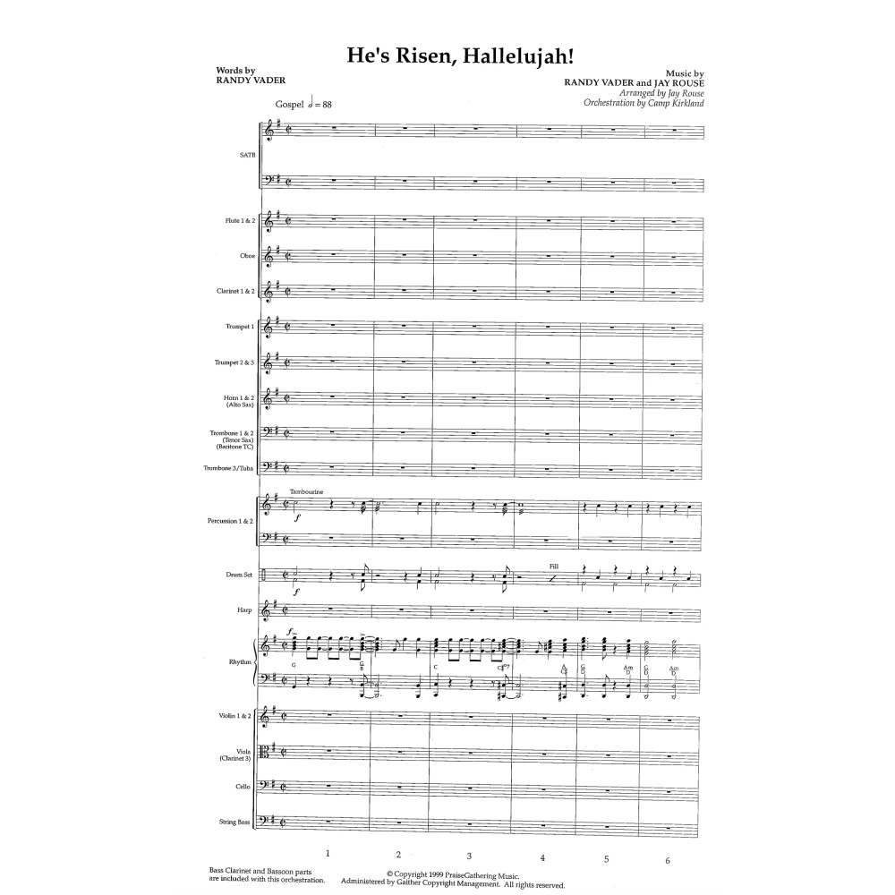 He's Risen, Hallelujah! - Full Score