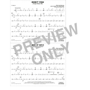 Don't You (Forget About Me) (arr. Ishbah Cox) - Cymbals