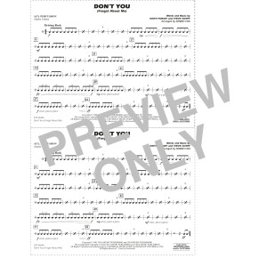 Don't You (Forget About Me) (arr. Ishbah Cox) - Aux Percussion