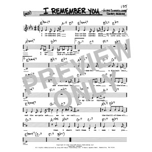 I Remember You (Low Voice)