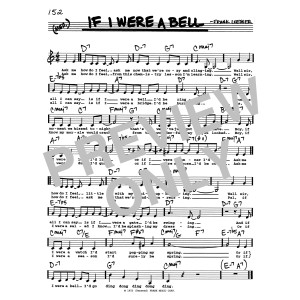 If I Were A Bell (Low Voice)
