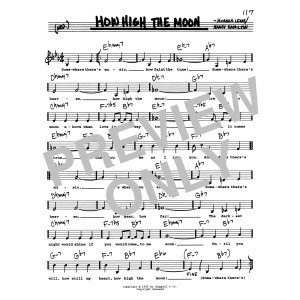How High The Moon (Low Voice)