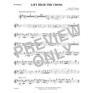 Lift High The Cross - Bb Trumpet 1