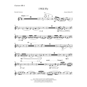 I Will Fly - Bb Clarinet 2