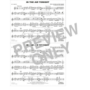 In The Air Tonight (arr. Paul Murtha) - Bb Clarinet