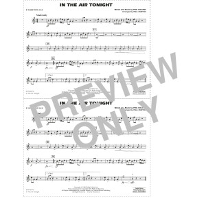 In The Air Tonight (arr. Paul Murtha) - Eb Baritone Sax