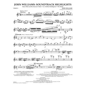 John Williams: Soundtrack Highlights (arr. Ted Ricketts) - Violin 1