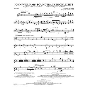John Williams: Soundtrack Highlights (arr. Ted Ricketts) - Violin 2
