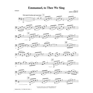 Emmanuel, To Thee We Sing - Cello