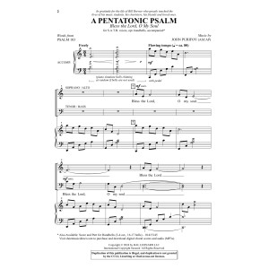A Pentatonic Psalm (Bless The Lord, O My Soul)
