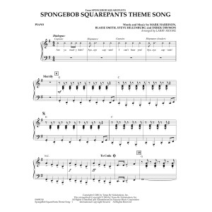 Spongebob Squarepants (Theme) (arr. Larry Moore) - Piano