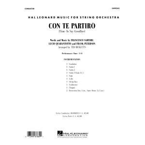 Con Te Partiro (arr. Ted Ricketts) - Conductor Score (Full Score)