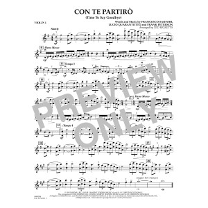 Con Te Partiro (arr. Ted Ricketts) - Violin 1