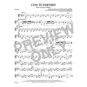 Con Te Partiro (arr. Ted Ricketts) - Violin 2