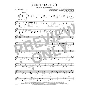 Con Te Partiro (arr. Ted Ricketts) - Violin 3 (Viola Treble Clef)