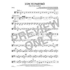 Con Te Partiro (arr. Ted Ricketts) - Viola
