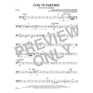 Con Te Partiro (arr. Ted Ricketts) - Cello