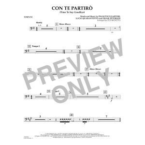 Con Te Partiro (arr. Ted Ricketts) - Timpani