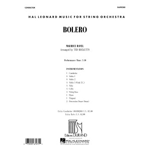 Boléro (arr. Ted Ricketts) - Full Score