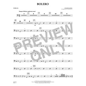Boléro (arr. Ted Ricketts) - Timpani