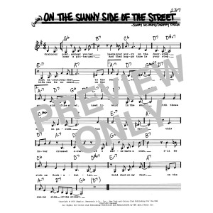 On The Sunny Side Of The Street (Low Voice)