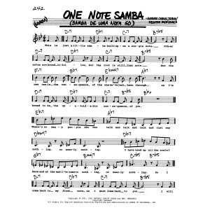 One Note Samba (Samba De Uma Nota So) (Low Voice)