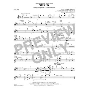 Highlights from Shrek - Violin 1