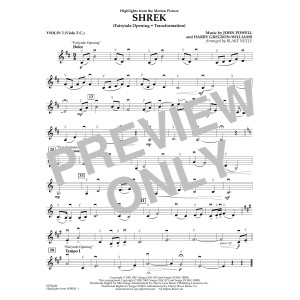 Highlights from Shrek - Violin 3 (Viola Treble Clef)