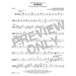 Highlights from Shrek - Cello