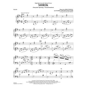Highlights from Shrek - Piano