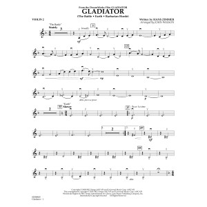 Gladiator (arr. John Wasson) - Violin 2