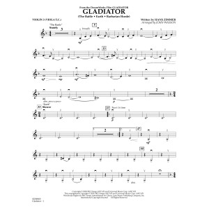 Gladiator (arr. John Wasson) - Violin 3 (Viola Treble Clef)