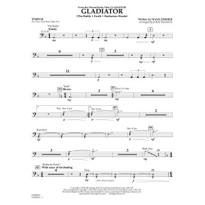 Gladiator (arr. John Wasson) - Timpani